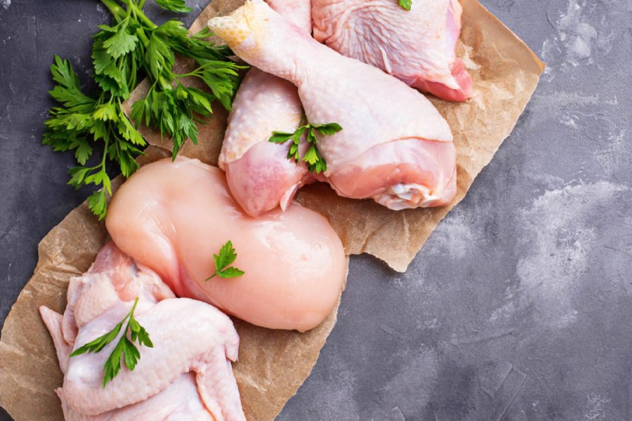 بررسی میزان چربی بخش های مختلف گوشت مرغ